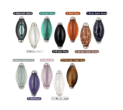Labret titânio pedra opala. Haste 8mm.
