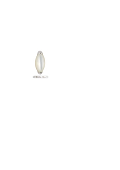 Labret titânio pedra opala. Haste 8mm. - atacadowwpiercings