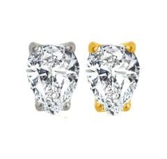 Labret gota titânio pedra 4mm. Haste 8mm