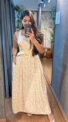 2755-Vestido longuete flor de laranjeira