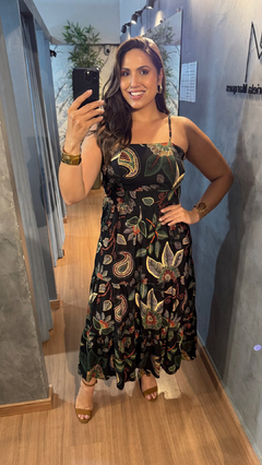 Vestido simony estampado - Loja Gabriela Marques