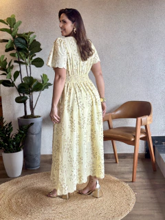 3648- Vestido Lia - Amarelo Manteiga - comprar online