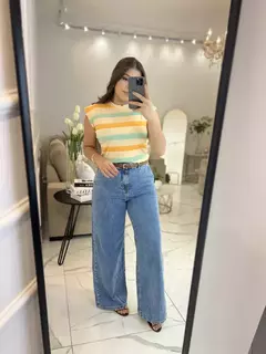 2576 - Calça Wide Leg Jeans - loja online