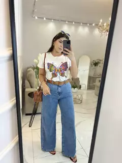 2576 - Calça Wide Leg Jeans - Loja Gabriela Marques