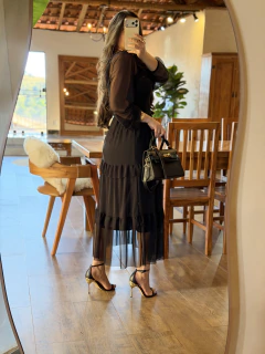 Imagem do 4098- VESTIDO THIFANY - PRETO