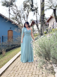 Vestido Linha festa verde menta - comprar online