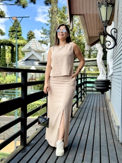 1023 - Conjunto Alfaiataria Gloss Nude - comprar online