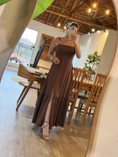 4302- VESTIDO JANYNE - MARROM - comprar online