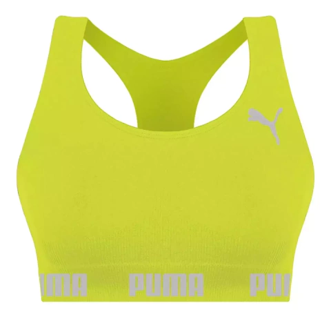 Top Sem Costura Limão Fluor PUMA