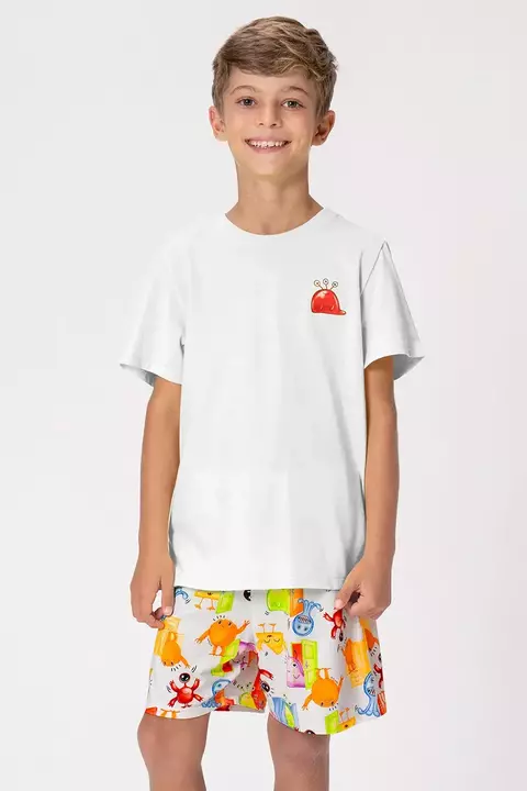 Pijama de Algodão Juvenil Menino - Geleia de Monstros - comprar online