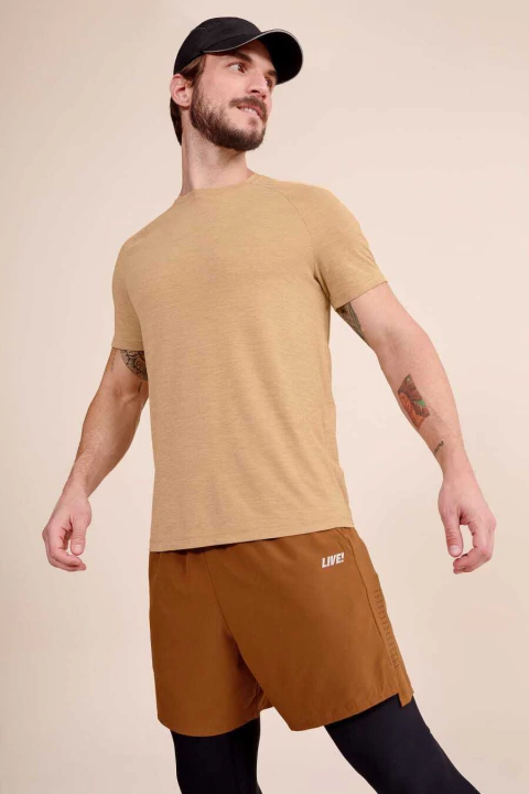 Bermuda masculina Sweat 6" Dryside vista de frente