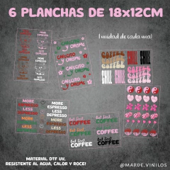 SET PLANCHA DE VINILOS -COFFEE VERSION en internet