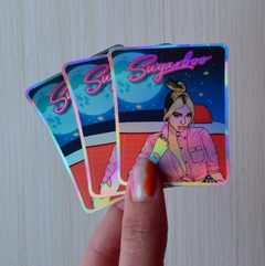 Sticker Tornasolado "Dua Lipa" - comprar online