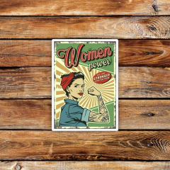 Sticker Placa "Women power" (N1)