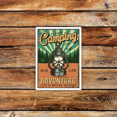 Sticker Placa "Camping" (N7)