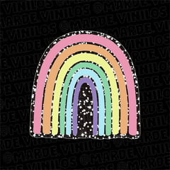 Sticker Holográfico Transparente Arcoiris