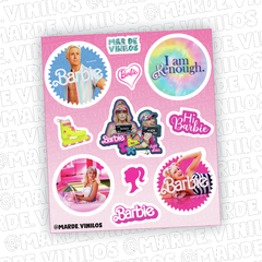Mini Plancha de stickers - Barbie