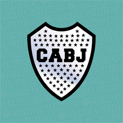 Sticker Tornasolado Escudo Boca