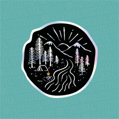Sticker Tornasolado "Bosque"
