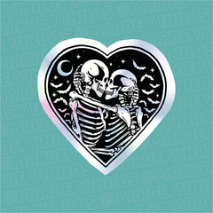 Sticker Tornasolado "Amor eterno"