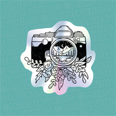 Sticker Tornasolado Camara de Fotos