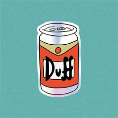 Sticker Tornasolado Duff Beer