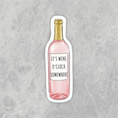 Sticker Wine O'Clock CD10