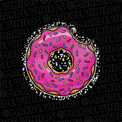 Sticker Glitter Transparente Dona
