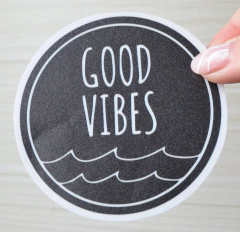 Sticker GOOD VIBES Negro (P9) - comprar online