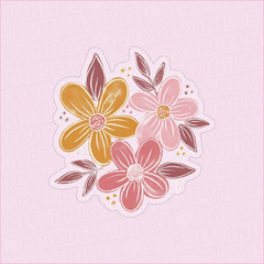 Sticker Transparente Flores
