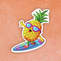 Sticker Ananá surfer (S3)