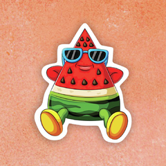 Sticker Sandía Tomando sol (S5)
