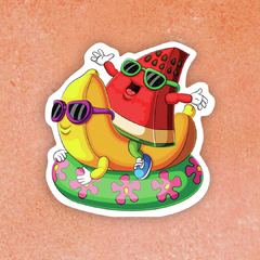 Sticker Sandía y Banana (S2)