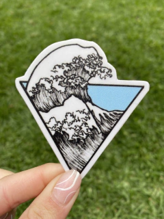 Sticker Ola Triangular (A15) - comprar online
