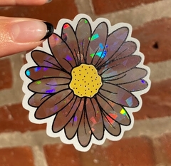 Sticker Glitter Transparente Flor - comprar online