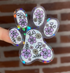 Sticker Holográfico Transparente Patita en internet