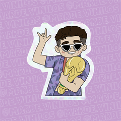Sticker Holográfico Julián Álvarez