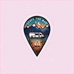 Sticker Transparente "Leave the map"