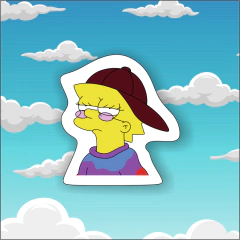 Sticker "Lisa Simpson" E11