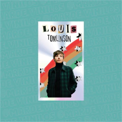 Sticker Tornasolado Louis Tomlinson Arcoiris