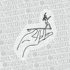 Sticker Glitter Mano Surf