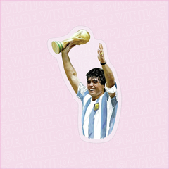 Sticker Transparente Maradona