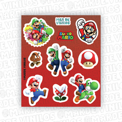 Mini Plancha de stickers - Mario Bros