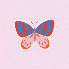 Sticker Transparente Mariposa Multicolor #2