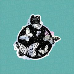 Sticker Tornasolado "Mariposas"