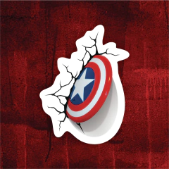 Sticker Marvel - Capitan america