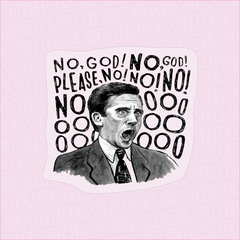 Sticker Transparente No, God! Please, no!