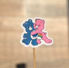 Sticker Blanco Holográfico Ositos cariñosos