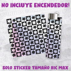 Sicker para encendedor - Florcitas - NO INCLUYE ENCENDEDOR