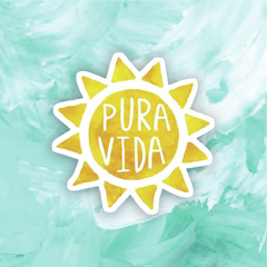 Sticker Sol Pura vida (A32)